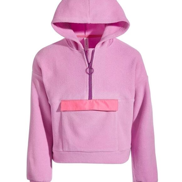 ID IDEOLOGY Big Girls Polar Fleece Hoodie size pink size 16, sweater, top - Picture 1 of 6